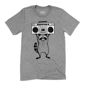 Adult IN YOUR EYES(Y) Raccoon Crew Neck Tee by Factory 43