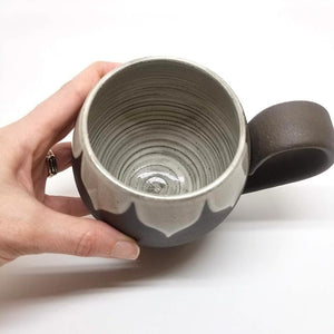 14oz Mug - White Moroccan by Foxtail Pottery