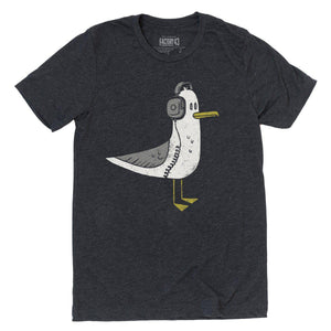 Adult SEAGULL(G) Crew Neck Tee Charcoal Triblend by Factory 43