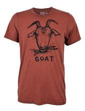 Load image into Gallery viewer, Adult GOAT(A) Rust Crew Neck Tee by Slow Loris