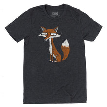 Load image into Gallery viewer, Adult FOX(F) Crew Neck Tee Charcoal Triblend by Factory 43