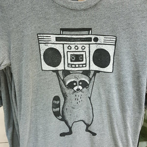 Adult IN YOUR EYES(Y) Raccoon Crew Neck Tee by Factory 43